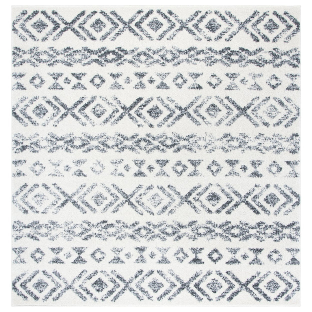 SAFAVIEH Tulum Collection TUL653A Ivory / Grey Rug Image 1