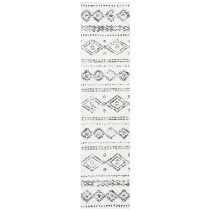 SAFAVIEH Tulum Collection TUL655A Ivory / Grey Rug Image 1