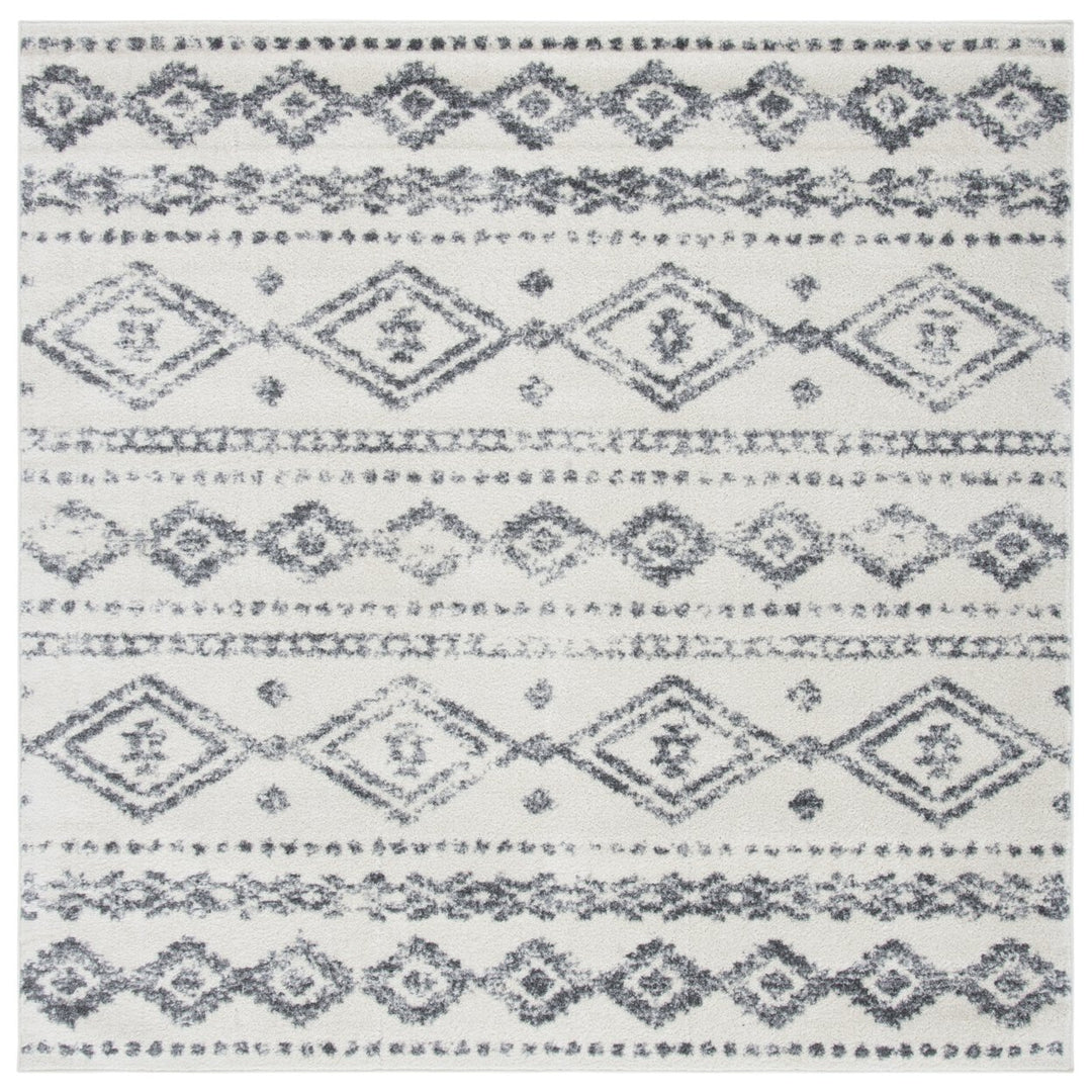 SAFAVIEH Tulum Collection TUL655A Ivory / Grey Rug Image 6