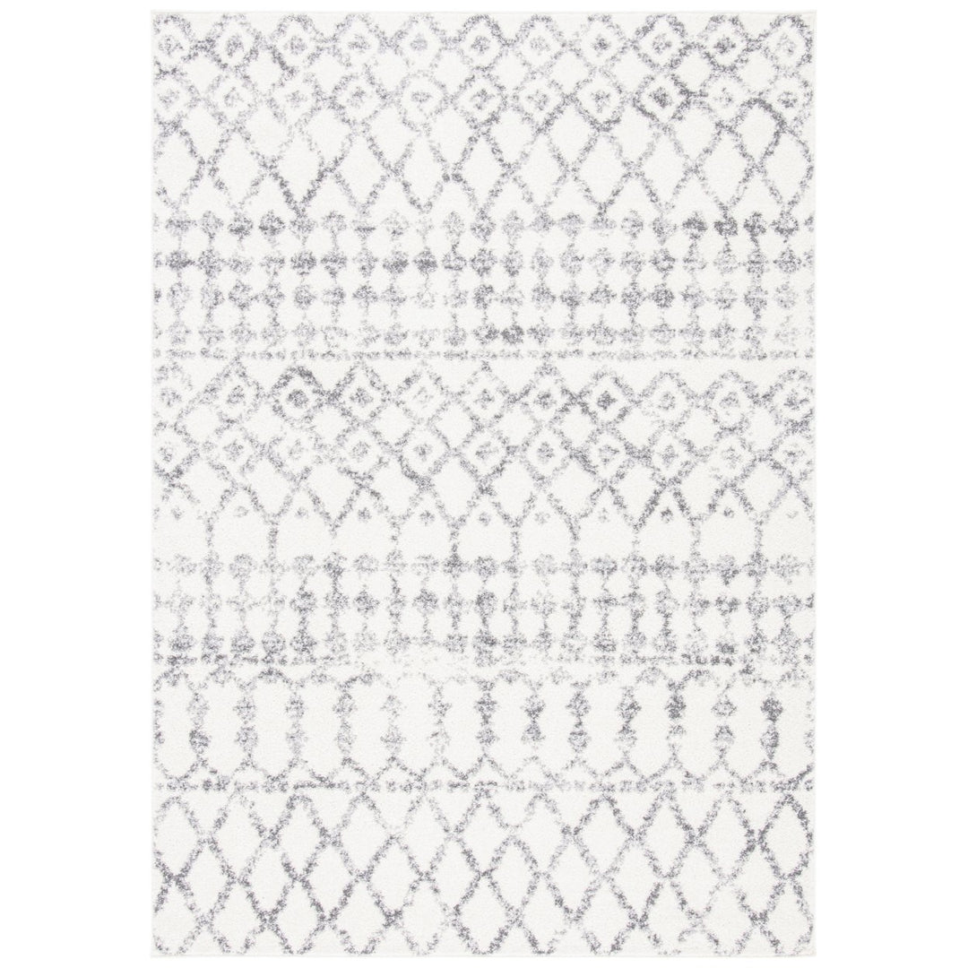 SAFAVIEH Tulum Collection TUL657A Ivory / Grey Rug Image 1