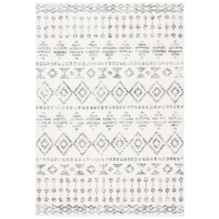 SAFAVIEH Tulum Collection TUL656A Ivory / Grey Rug Image 1