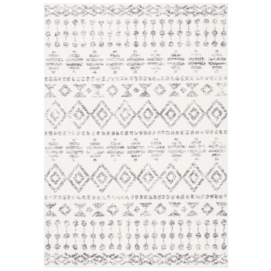 SAFAVIEH Tulum Collection TUL656A Ivory / Grey Rug Image 1