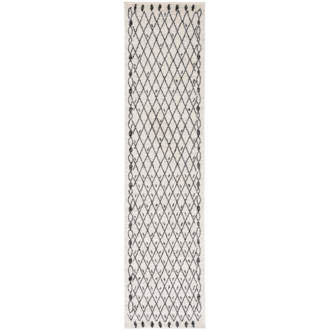 SAFAVIEH Tulum Collection TUL650A Ivory / Black Rug Image 1