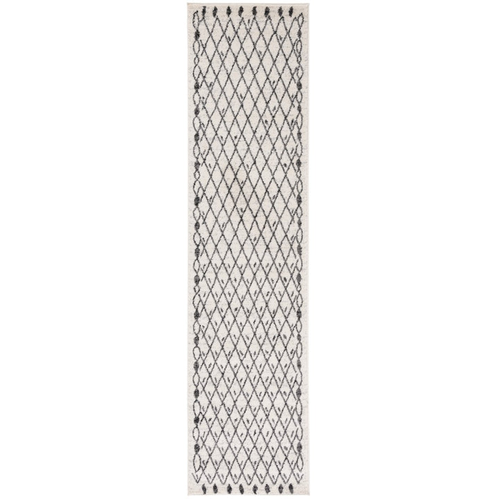 SAFAVIEH Tulum Collection TUL650A Ivory / Black Rug Image 1