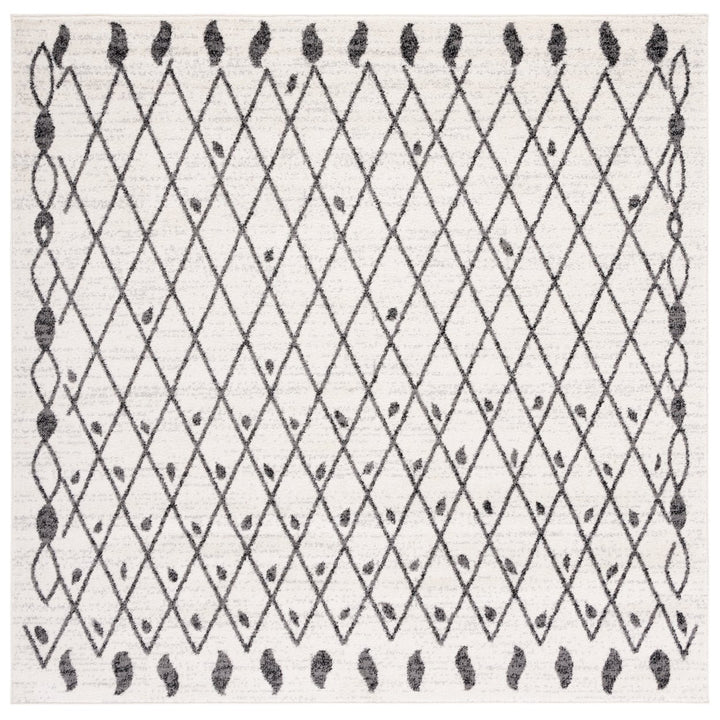 SAFAVIEH Tulum Collection TUL650A Ivory / Black Rug Image 1