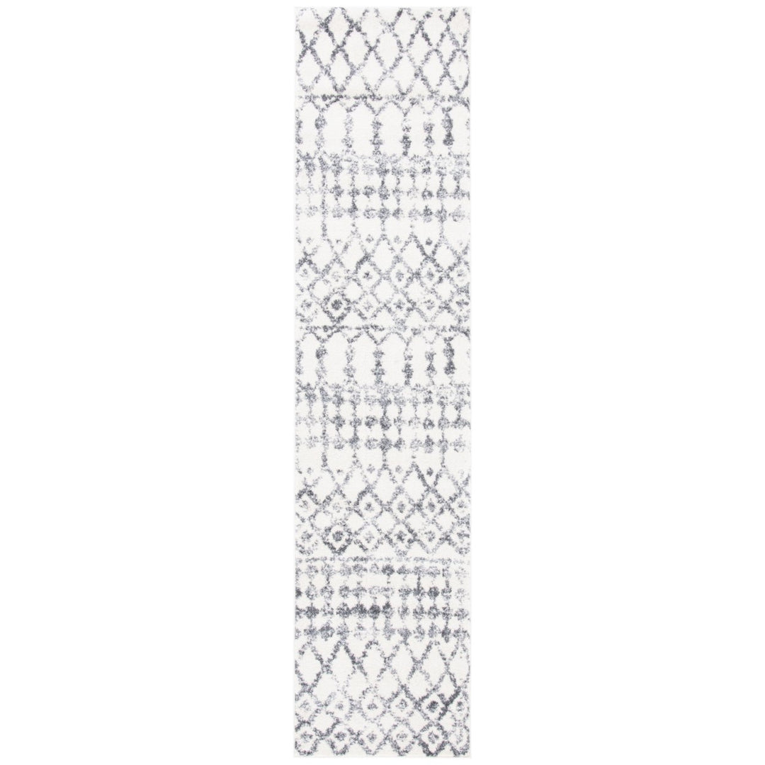 SAFAVIEH Tulum Collection TUL657A Ivory / Grey Rug Image 1