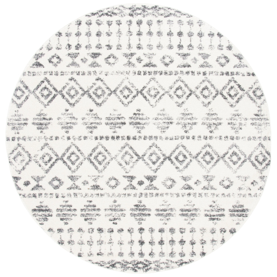 SAFAVIEH Tulum Collection TUL656A Ivory / Grey Rug Image 4