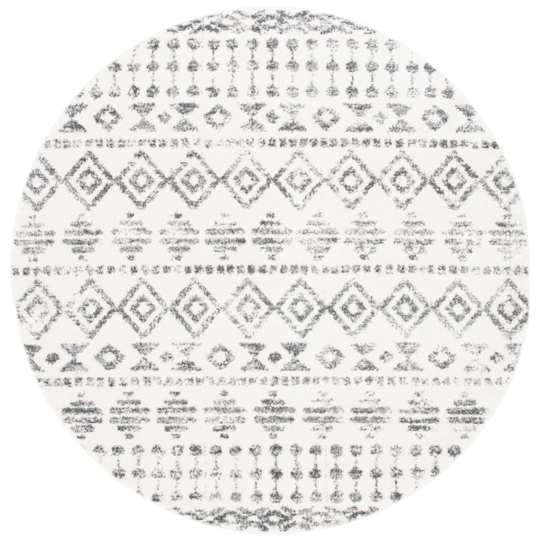 SAFAVIEH Tulum Collection TUL656A Ivory / Grey Rug Image 1