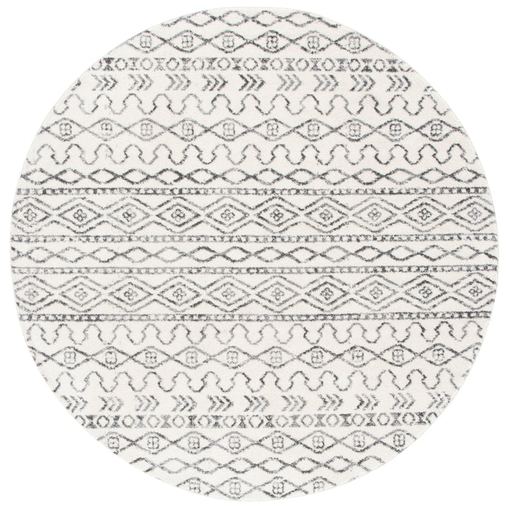 SAFAVIEH Tulum Collection TUL694A Ivory / Grey Rug Image 4