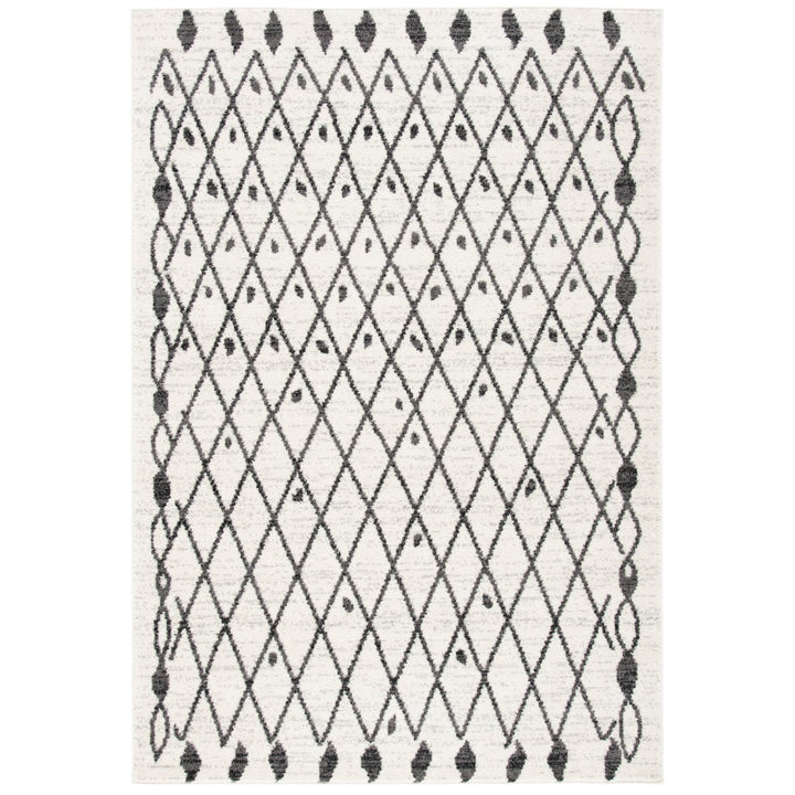 SAFAVIEH Tulum Collection TUL650A Ivory / Black Rug Image 1