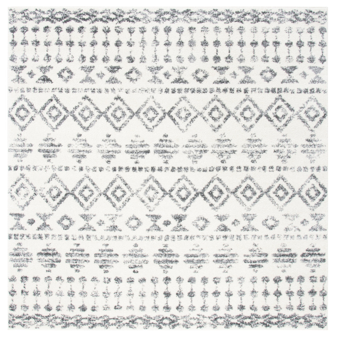 SAFAVIEH Tulum Collection TUL656A Ivory / Grey Rug Image 6