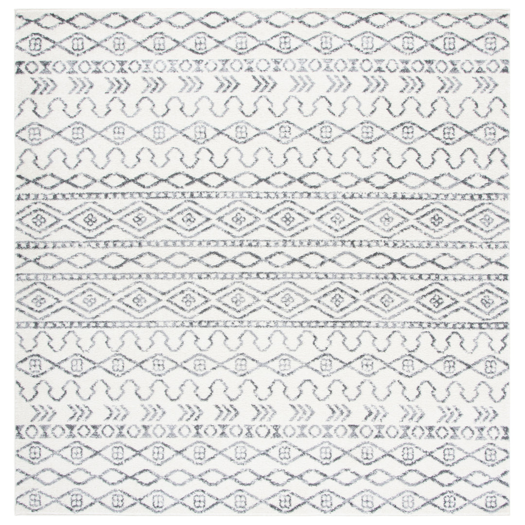 SAFAVIEH Tulum Collection TUL694A Ivory / Grey Rug Image 6
