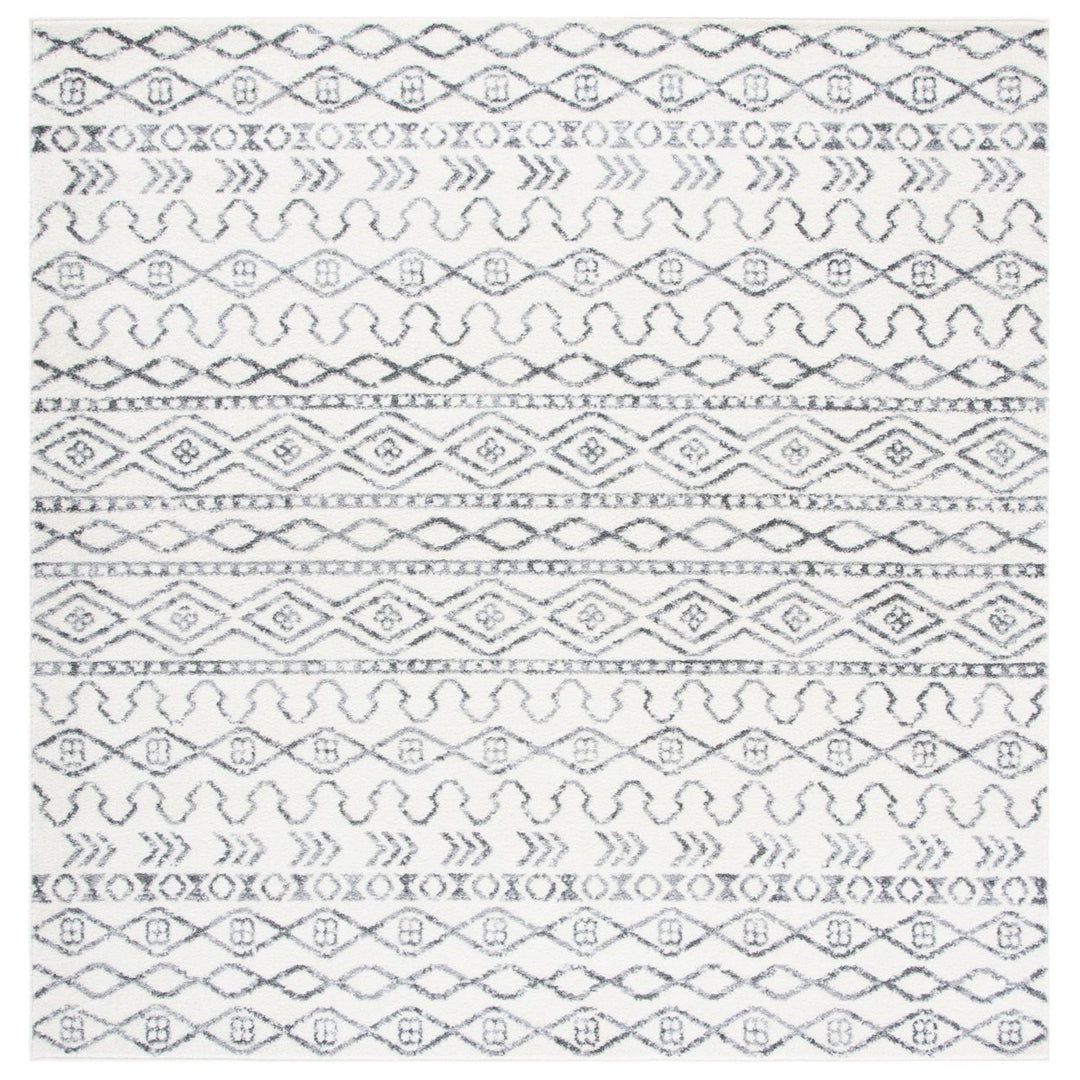 SAFAVIEH Tulum Collection TUL694A Ivory / Grey Rug Image 1