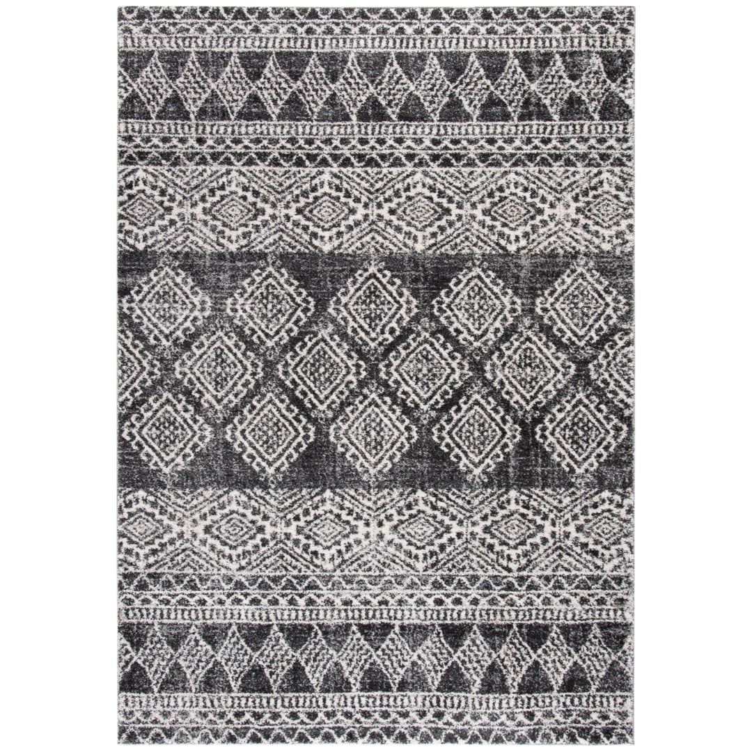 SAFAVIEH Tunisia Collection TUN734Z Black / Ivory Rug Image 1