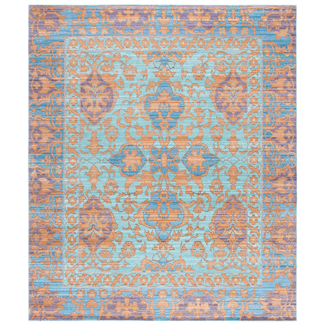 SAFAVIEH Valencia Collection VAL102A Blue / Gold Rug Image 1