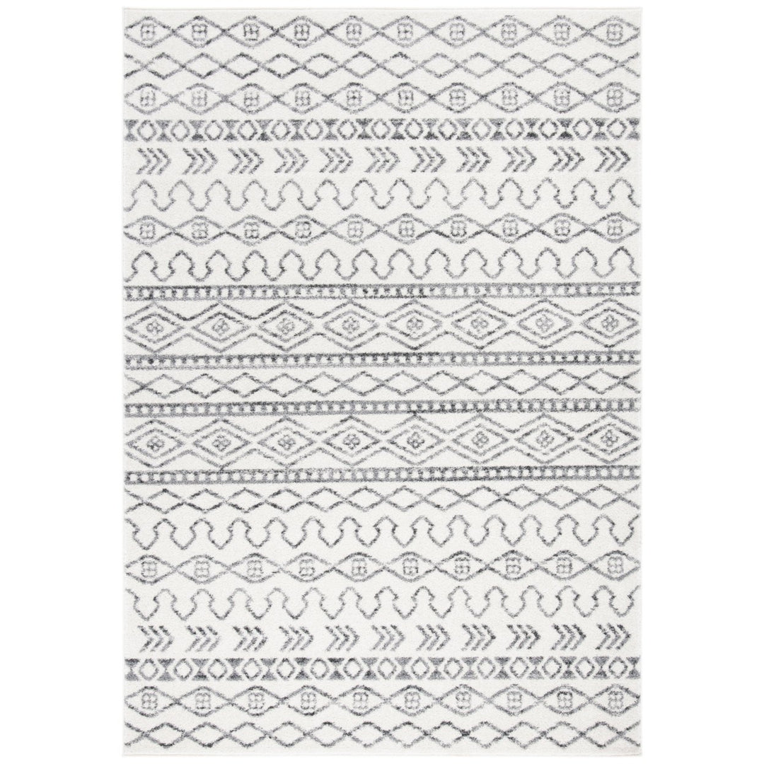 SAFAVIEH Tulum Collection TUL694A Ivory / Grey Rug Image 1