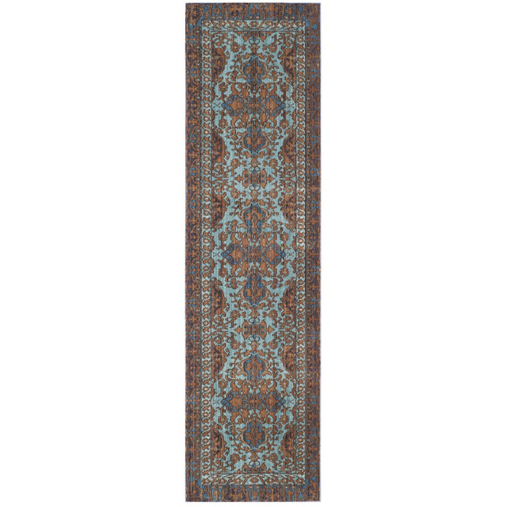 SAFAVIEH Valencia Collection VAL102A Blue / Gold Rug Image 3