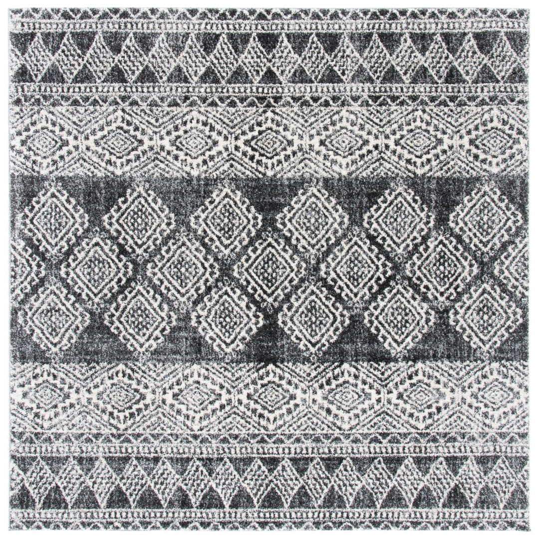 SAFAVIEH Tunisia Collection TUN734Z Black / Ivory Rug Image 6