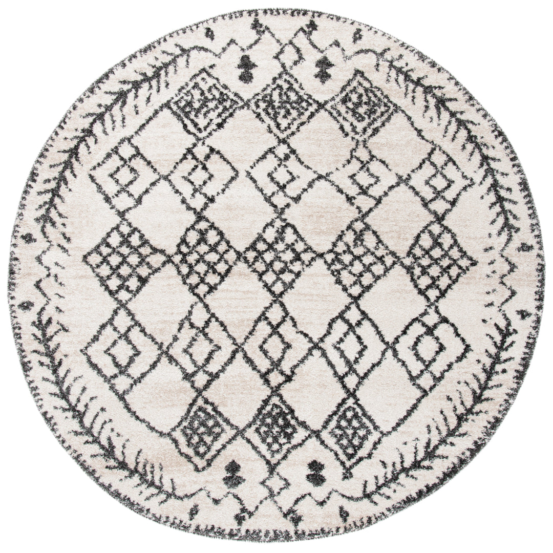 SAFAVIEH Tunisia Collection TUN736A Ivory / Black Rug Image 4