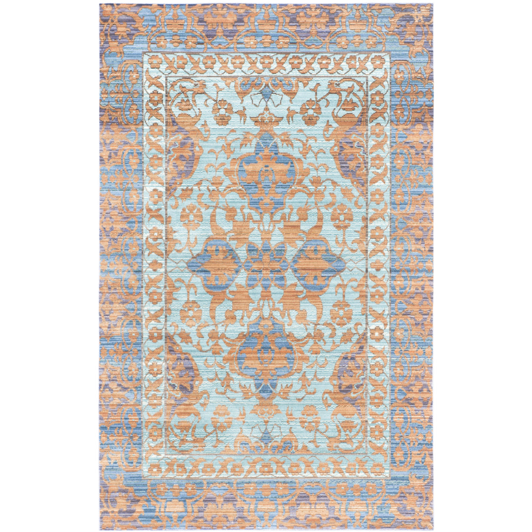 SAFAVIEH Valencia Collection VAL102A Blue / Gold Rug Image 9