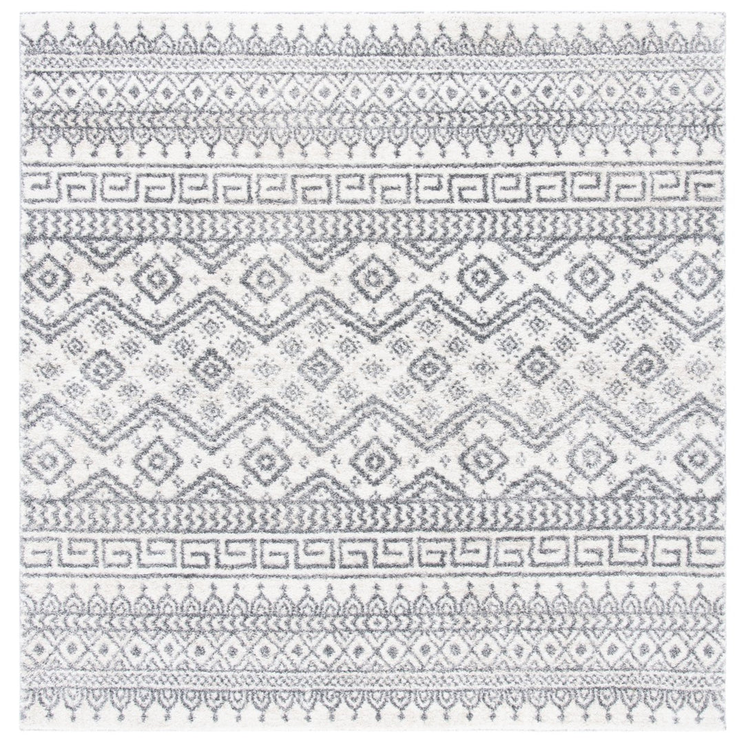 SAFAVIEH Tunisia Collection TUN737A Ivory / Black Rug Image 1