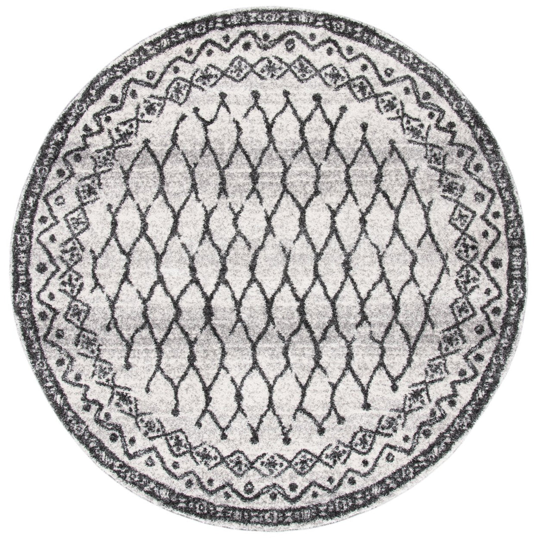 SAFAVIEH Tunisia Collection TUN760A Ivory / Black Rug Image 1