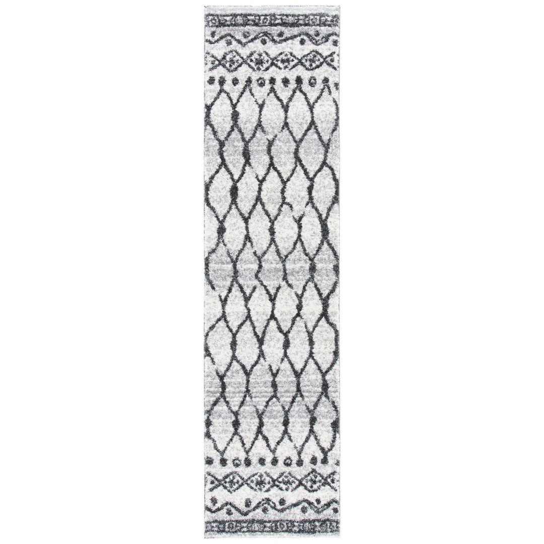 SAFAVIEH Tunisia Collection TUN760A Ivory / Black Rug Image 1