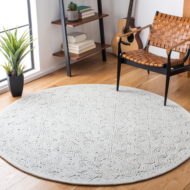 SAFAVIEH Textural Collection TXT101G Handmade Silver Rug Image 2