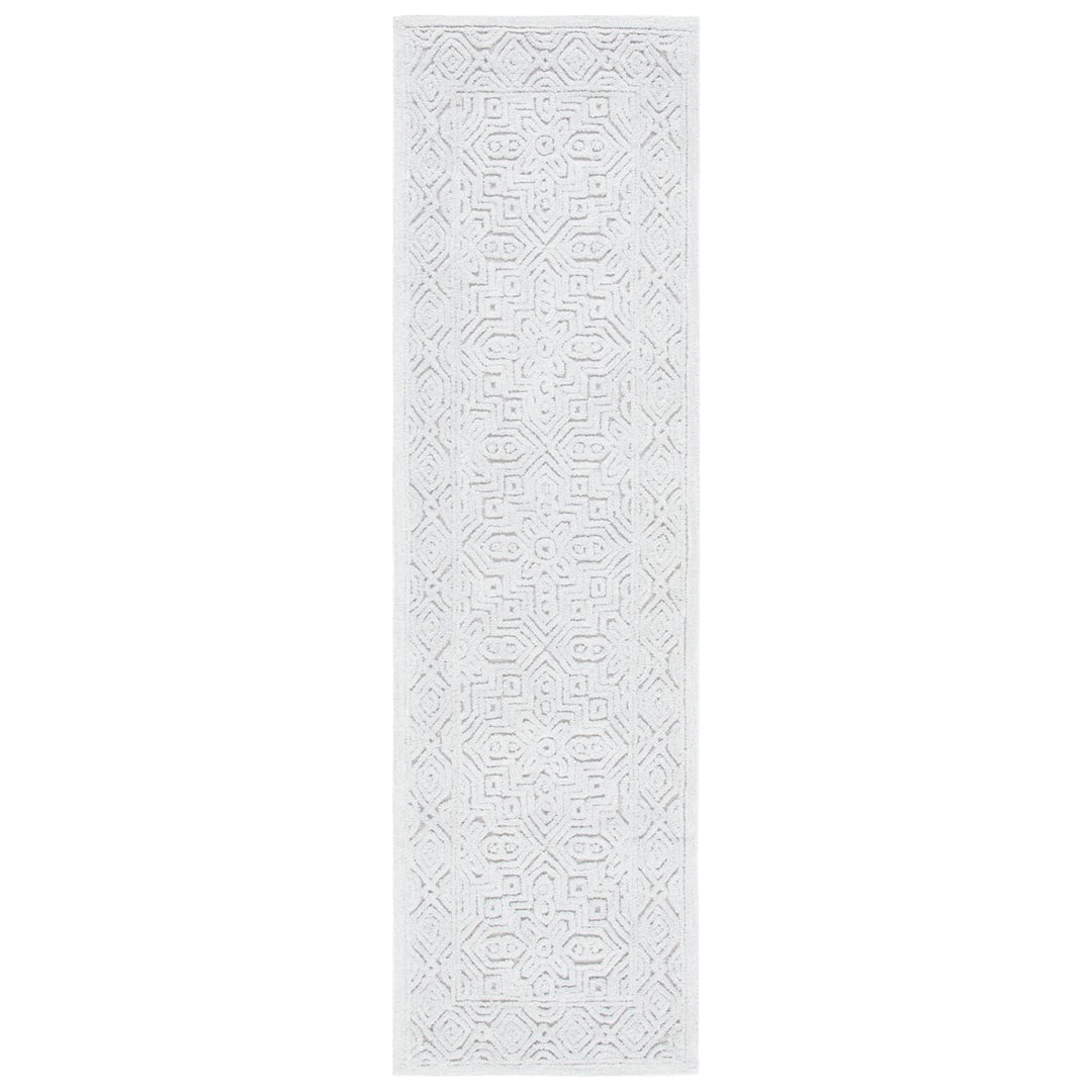 SAFAVIEH Textural Collection TXT101G Handmade Silver Rug Image 5