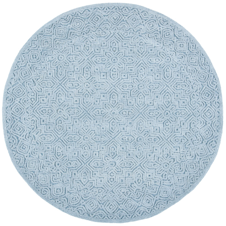 SAFAVIEH Textural Collection TXT101M Handmade Blue Rug Image 4