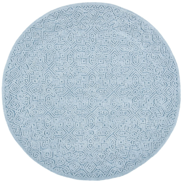 SAFAVIEH Textural Collection TXT101M Handmade Blue Rug Image 1