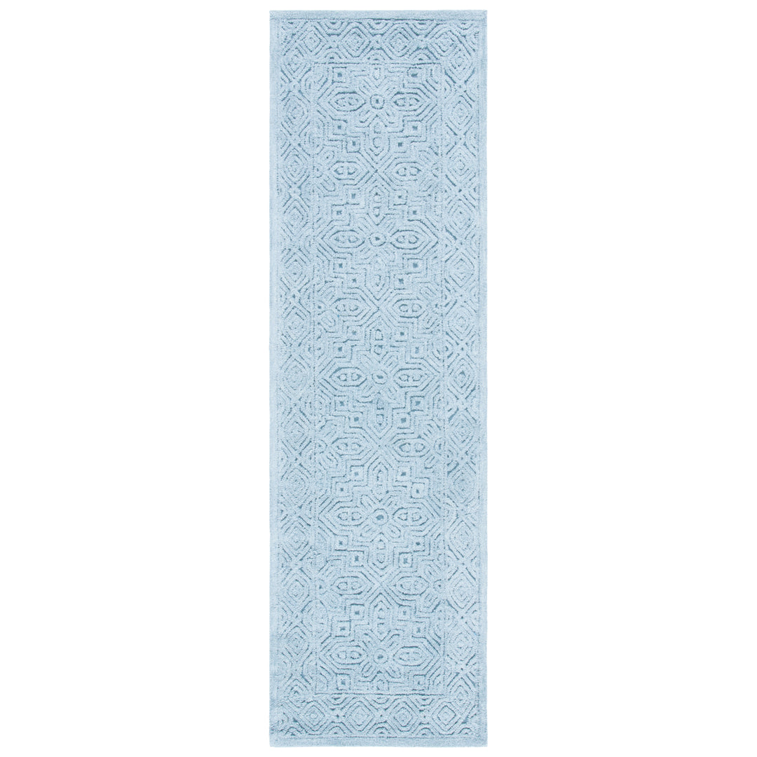 SAFAVIEH Textural Collection TXT101M Handmade Blue Rug Image 5