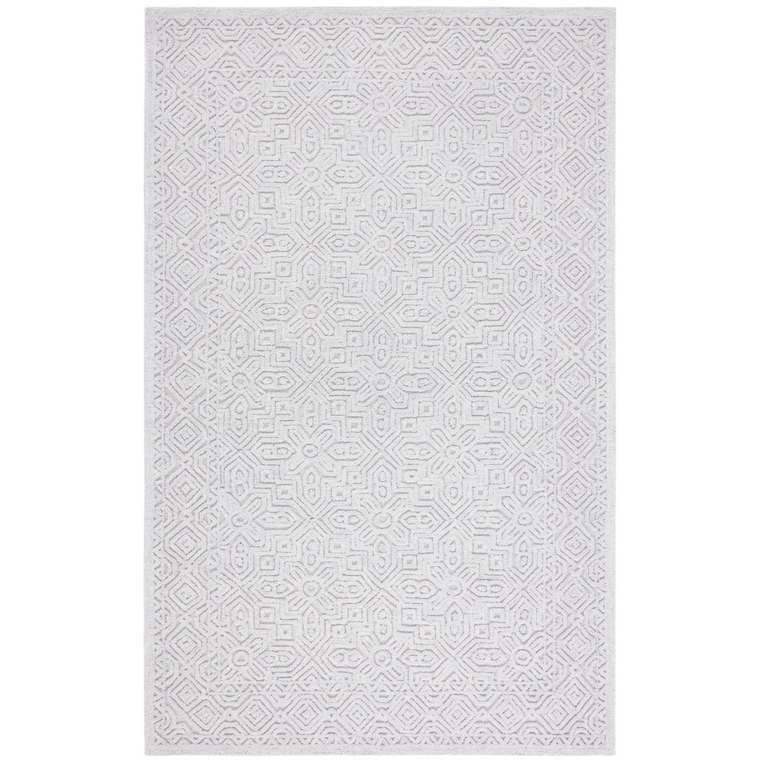 SAFAVIEH Textural Collection TXT101G Handmade Silver Rug Image 1