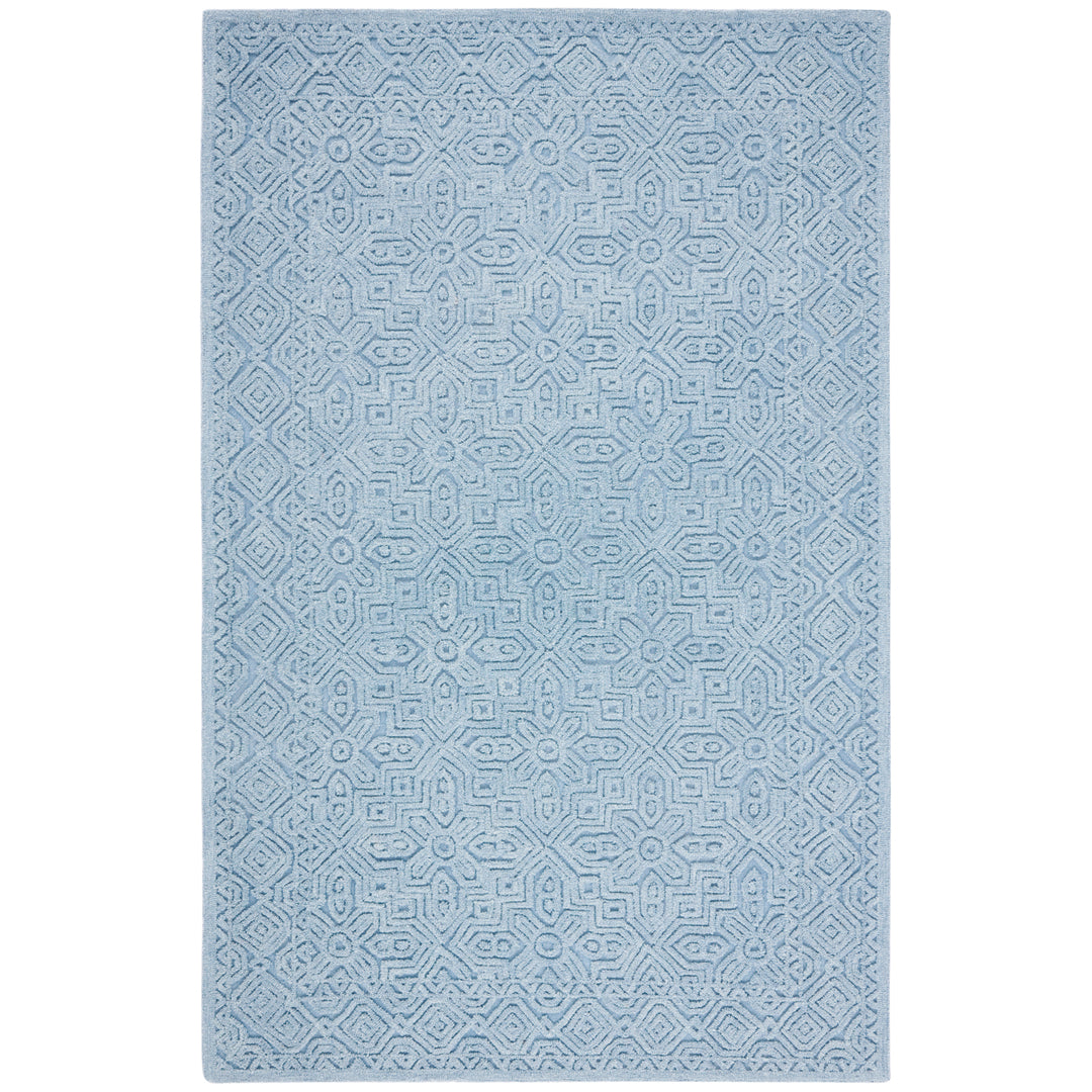 SAFAVIEH Textural Collection TXT101M Handmade Blue Rug Image 9
