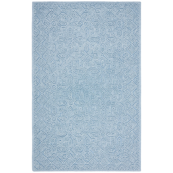 SAFAVIEH Textural Collection TXT101M Handmade Blue Rug Image 9