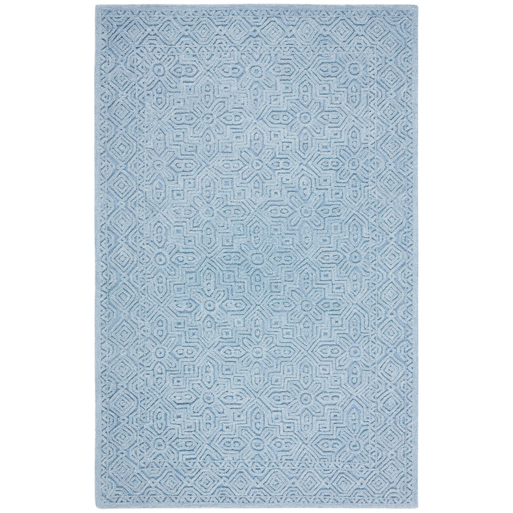 SAFAVIEH Textural Collection TXT101M Handmade Blue Rug Image 1