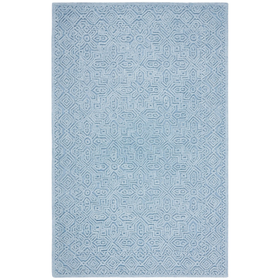 SAFAVIEH Textural Collection TXT101M Handmade Blue Rug Image 1