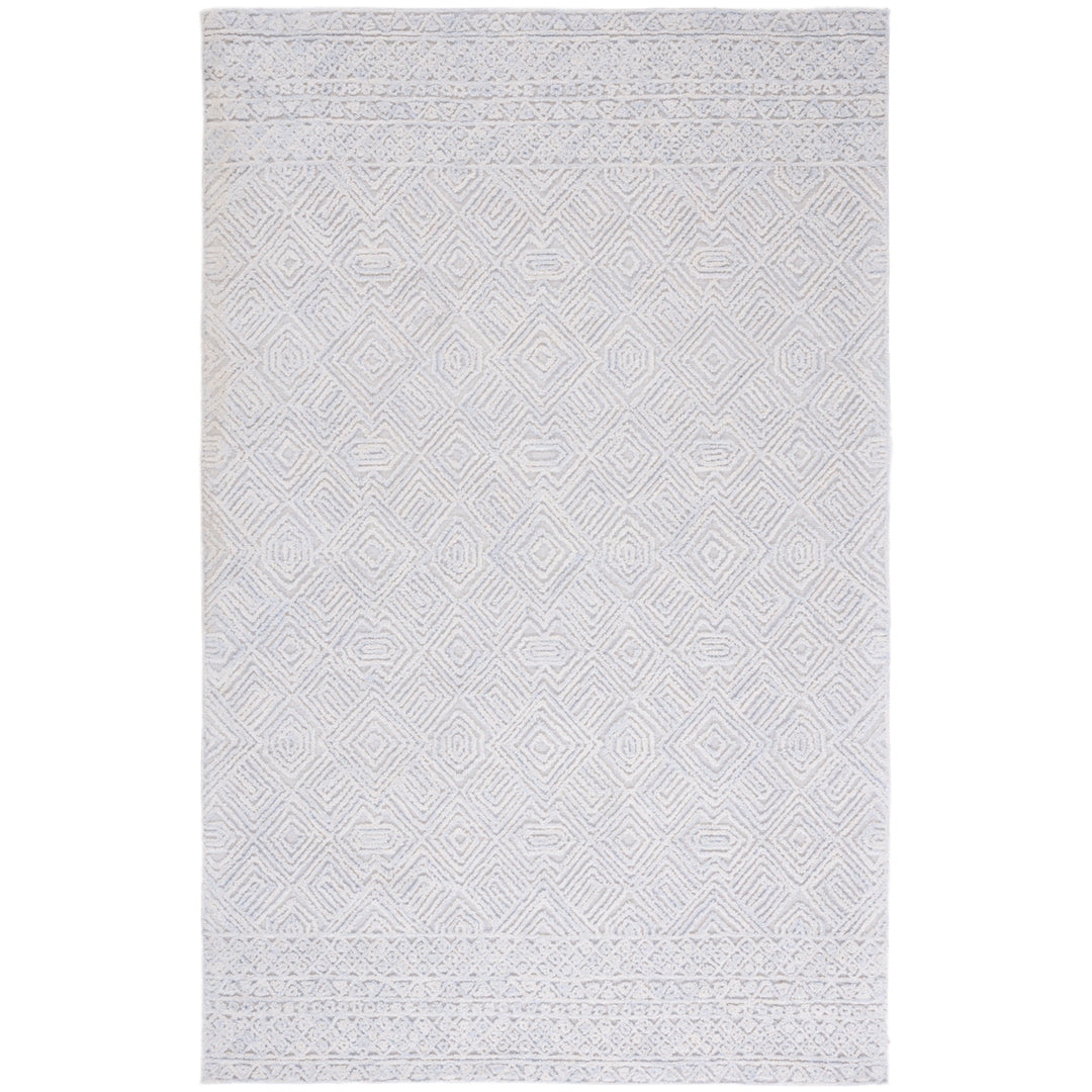 SAFAVIEH Textual TXT201F Handmade Grey / Ivory Rug Image 2