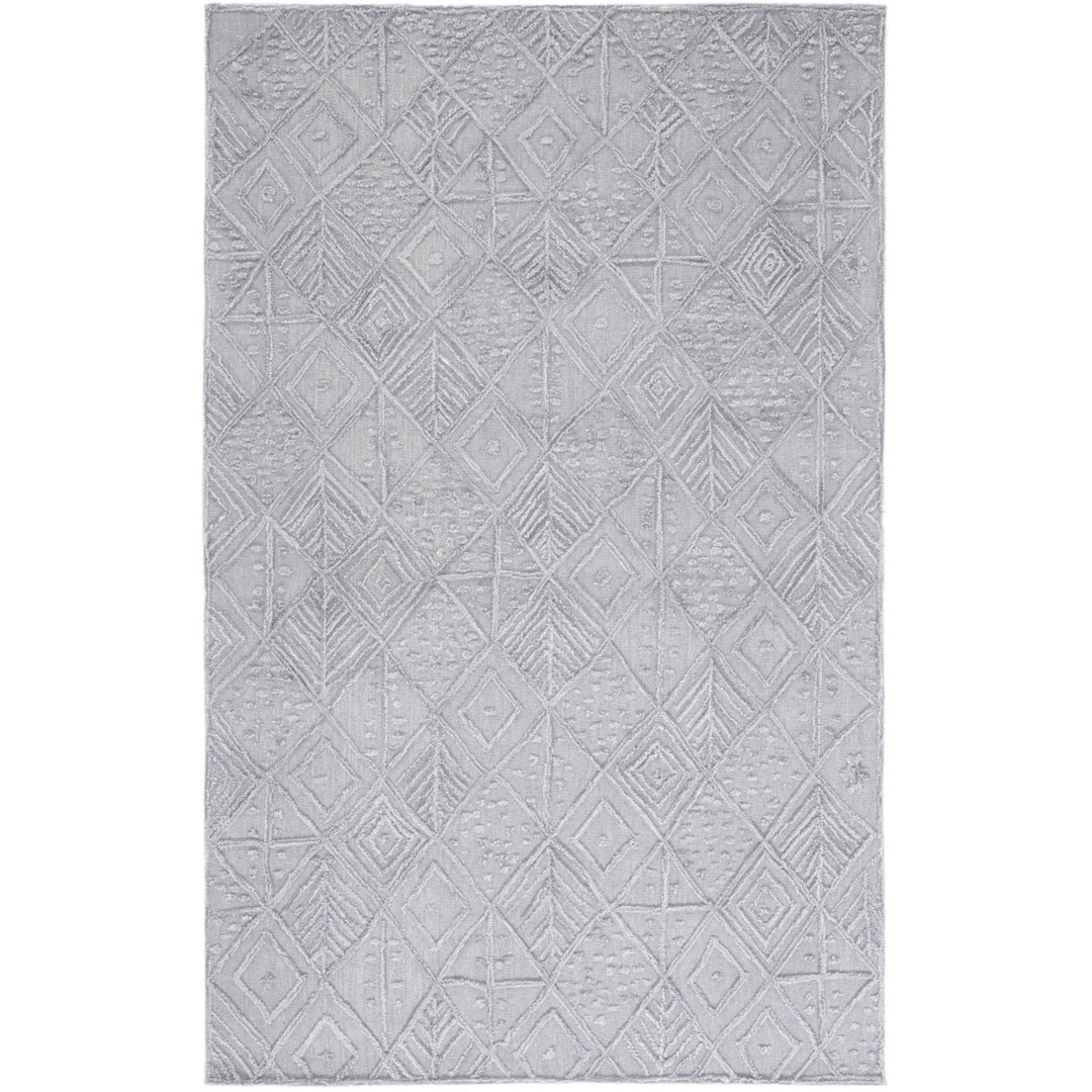 SAFAVIEH Textual Collection TXT202F Handmade Grey Rug Image 1