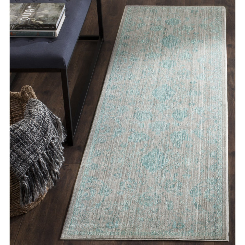 SAFAVIEH Valencia Collection VAL103B Blue / Multi Rug Image 2