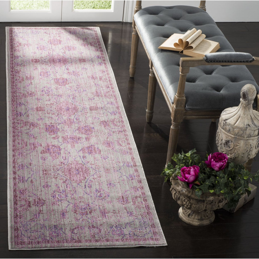 SAFAVIEH Valencia Collection VAL103H Pink / Multi Rug Image 2