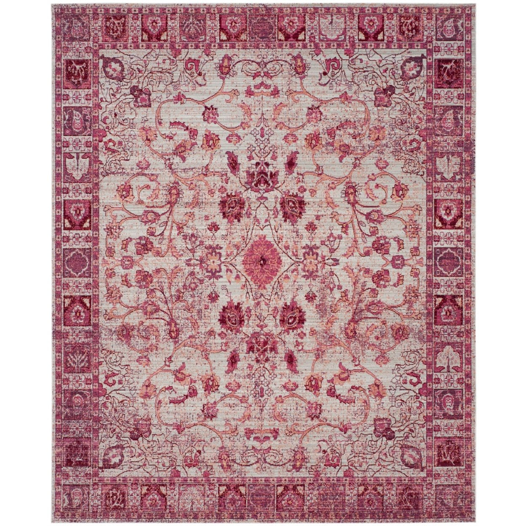 SAFAVIEH Valencia Collection VAL103P Fuchsia / Multi Rug Image 1