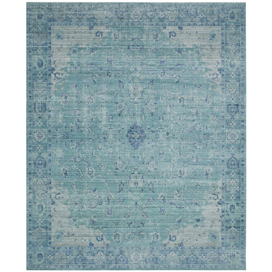 SAFAVIEH Valencia Collection VAL103T Teal / Multi Rug Image 1