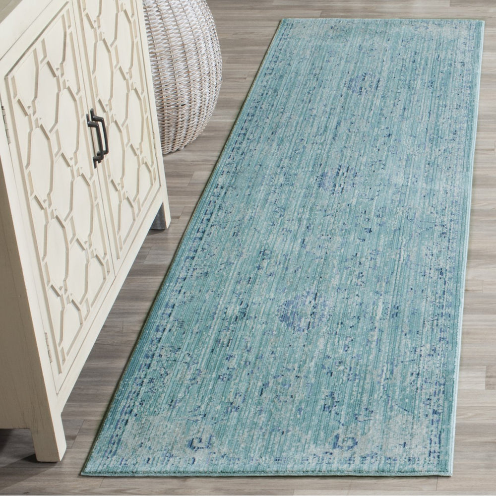 SAFAVIEH Valencia Collection VAL103T Teal / Multi Rug Image 2