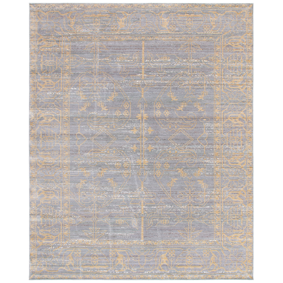 SAFAVIEH Valencia Collection VAL104E Grey / Gold Rug Image 1