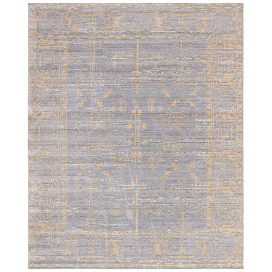 SAFAVIEH Valencia Collection VAL104E Grey / Gold Rug Image 1