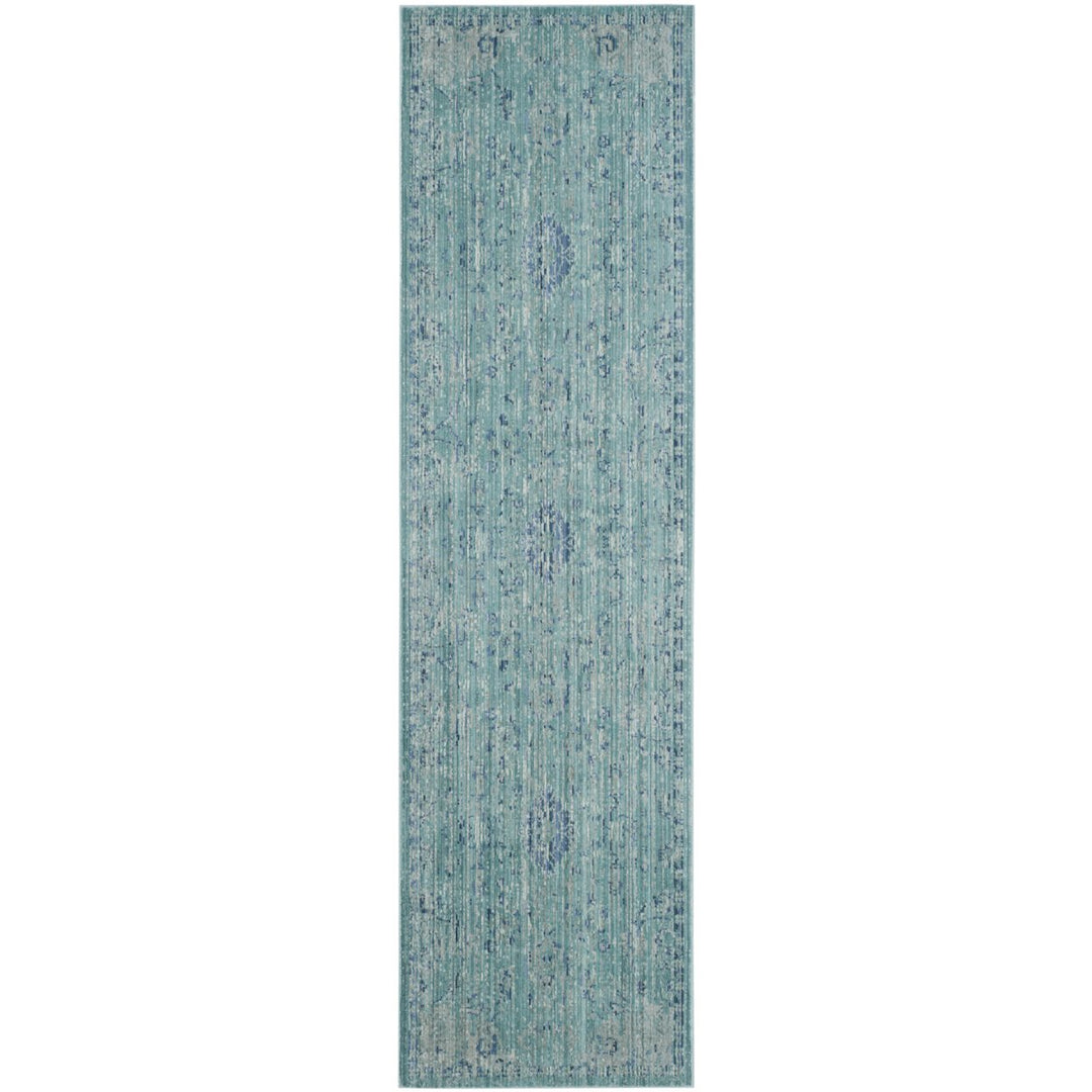 SAFAVIEH Valencia Collection VAL103T Teal / Multi Rug Image 3