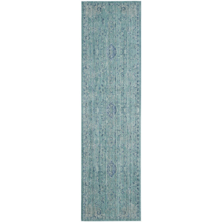 SAFAVIEH Valencia Collection VAL103T Teal / Multi Rug Image 3