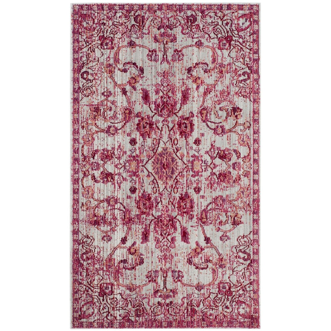 SAFAVIEH Valencia Collection VAL103P Fuchsia / Multi Rug Image 6