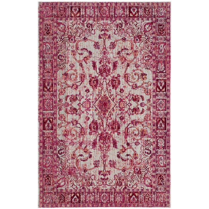 SAFAVIEH Valencia Collection VAL103P Fuchsia / Multi Rug Image 7